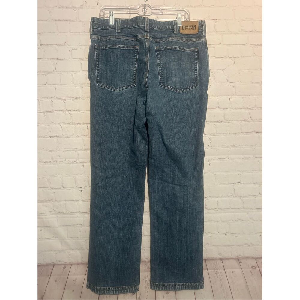 Duluth Trading Co Men’s Jeans Size 36x34 Relaxed Straight Leg Denim Pants - Picture 3 of 3